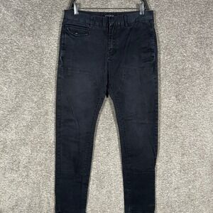 Richie Le Mens Black‎ Jeans Size 30 32x32 Double Knee Gusset READ
